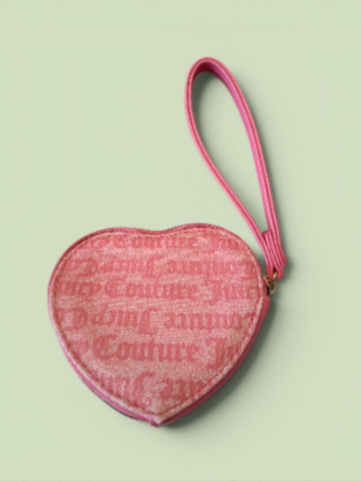 Juicy Couture Pink Heart Wristlet Crossbody Bag