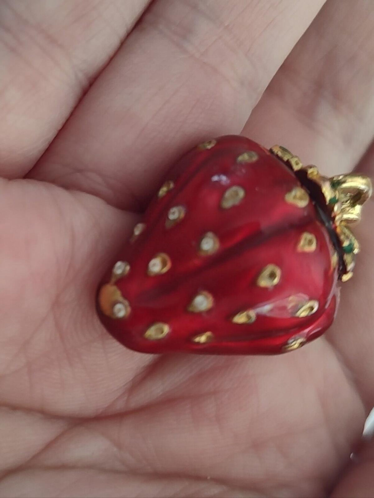 Vintage Juicy Couture Strawberry Charm 1 inch