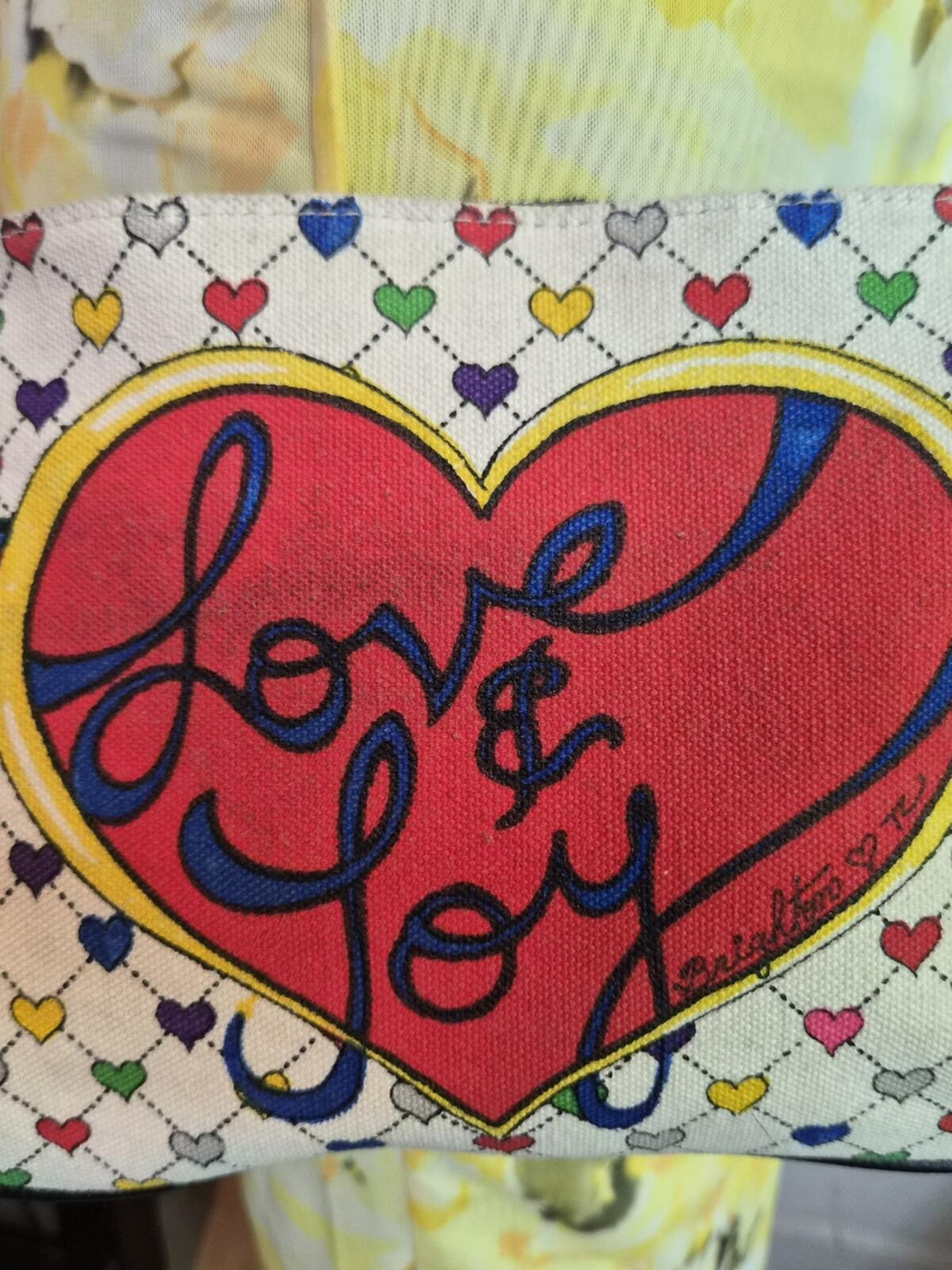 Vintage Brighton Love & Joy Crossbody Bag Hearts Bow Tassel EUC #0315