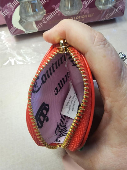 Juicy Couture Strawberry Coin Pouch Keychain Bag Charm NWT Exclusive
