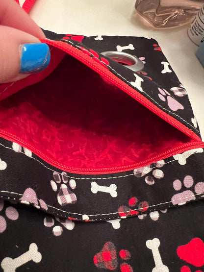 Handmade Dog Walker Crossbody Treat & Poop Bag Holder NWOT