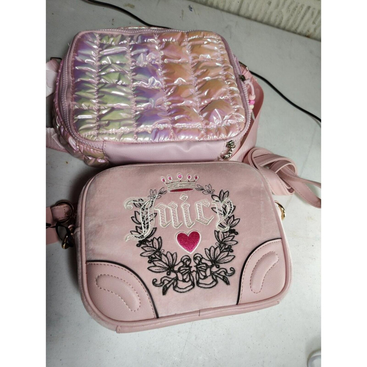 Juicy Couture Pink Crossbody Bag Bundle - 2 Small Bags