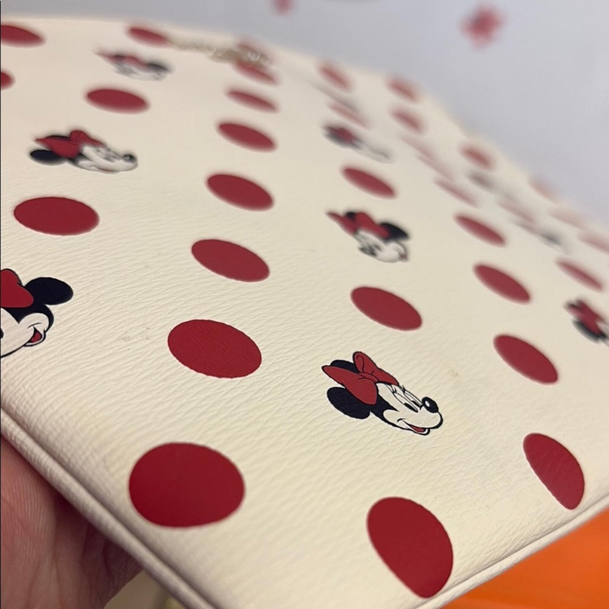 Kate Spade Disney Minnie Mouse Love My Dots Wristlet Pouch Clutch NWOT