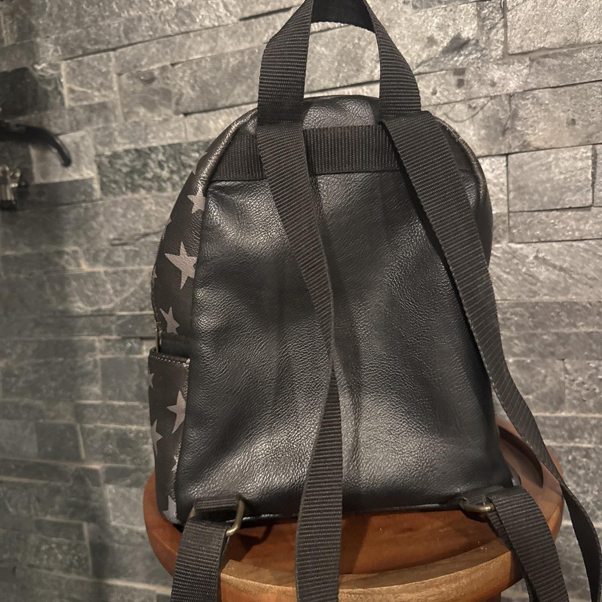 Loungefly Disney Dumbo Mini Backpack Black Gold Faux Leather