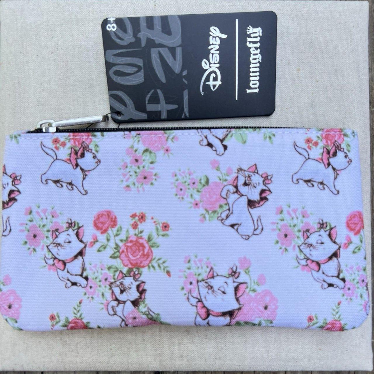Loungefly Disney Aristocats Marie Floral Zip Around Wallet NWT