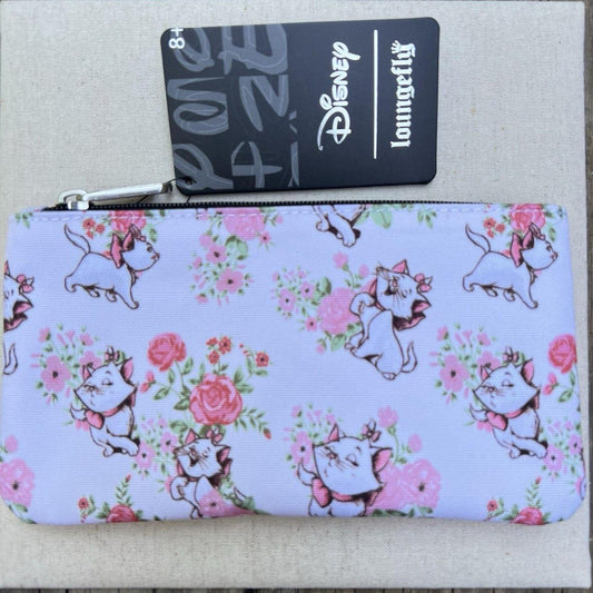 Loungefly Disney Aristocats Marie Floral Zip Around Wallet NWT