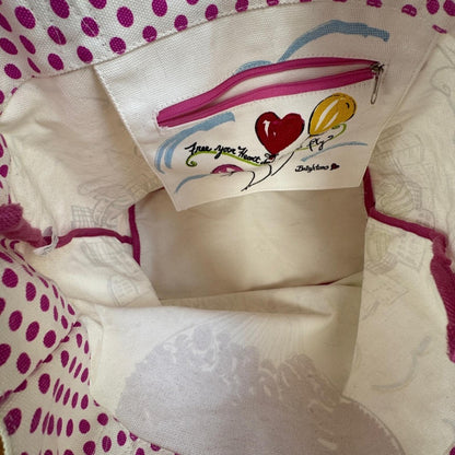 Brighton Women's Canvas Tote Bag with Balloon Print