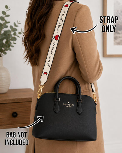 Kate Spade New York Heart Replacement Bag Strap Ivory Meringue MSRP $128 NWT