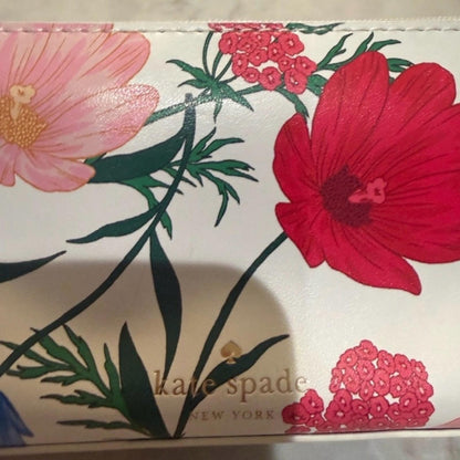 Kate Spade blossom 🌸 pencil cosmetic case with ruler 🆕
