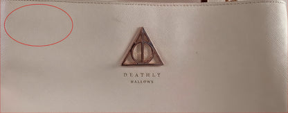 Loungefly Pink Deathly Hallows Women's Crossbody Bag with Rose Gold Hardware