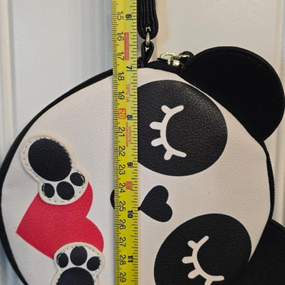 Luv Betsey Johnson Panda Wristlet Coin Purse Pouch Kawaii Heart