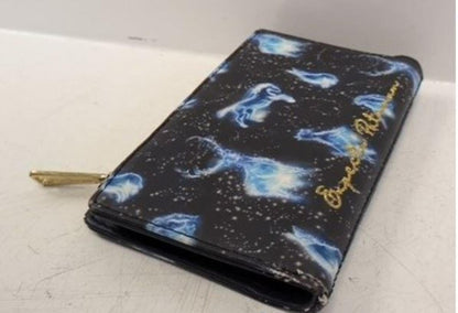 Harry Potter Loungefly Zip-Around Wallet Black Blue Starry Print