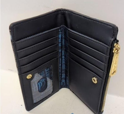 Harry Potter Loungefly Zip-Around Wallet Black Blue Starry Print