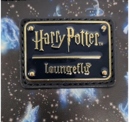 Harry Potter Loungefly Zip-Around Wallet Black Blue Starry Print