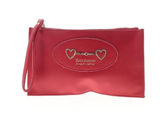 Juicy Couture Red Wristlet Clutch Zip Pouch