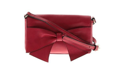 Kate Spade Montrose Avenue Aster Red Leather Bow Crossbody Bag Purse